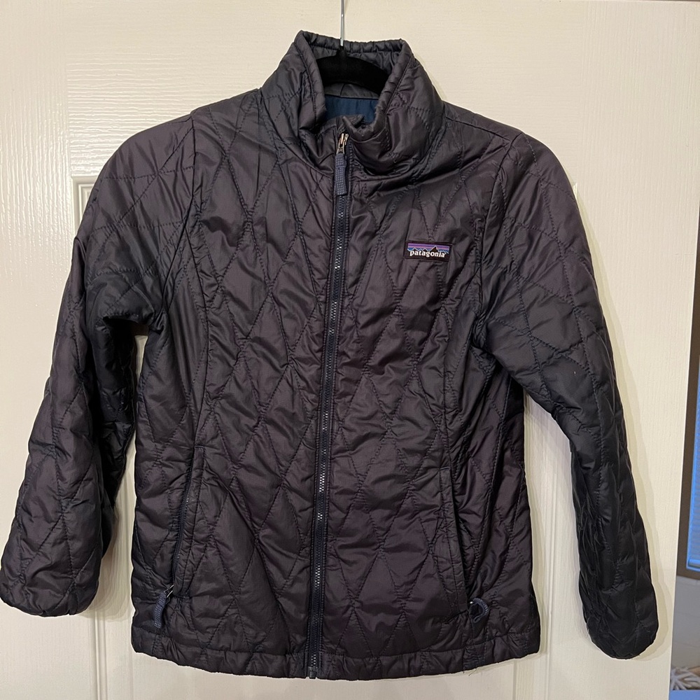 Patagonia Nano Puff Diamond Quilt kids size M (10) navy